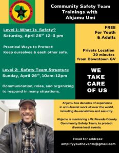 Community Safety Team Training @ To Be Announced