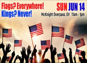 No Kings Grass Valley June 14--Save the Date @ McNight overpass