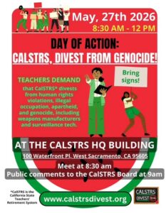 STRS Divestment Hearing in Sac.